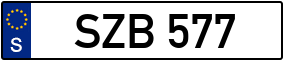 Truck License Plate